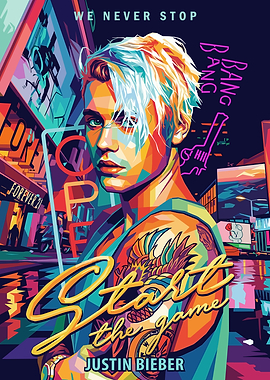 Justin Bieber Pop Art Portrait