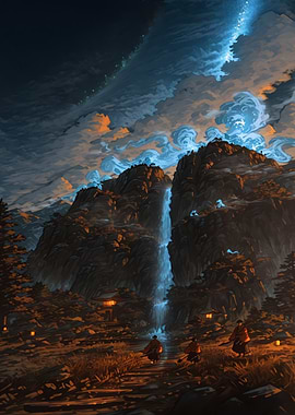 Mystical Mountain Waterfall Journey