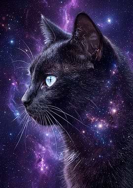 Black Cat in Space