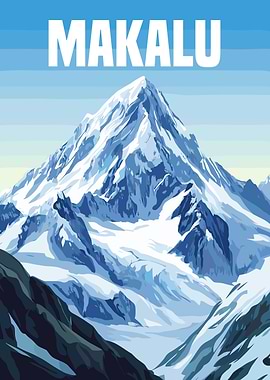 Makalu Mountain Poster