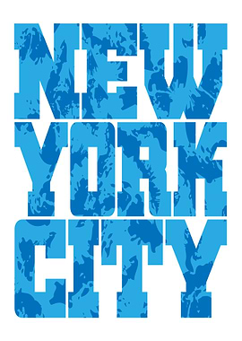 New York City Text Art