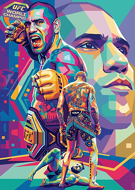 UFC Champion Alex Pereira Pop Art