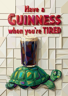Guinness Turtle with a Pint