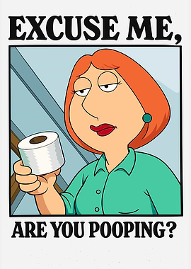 Lois Griffin holding toilet paper