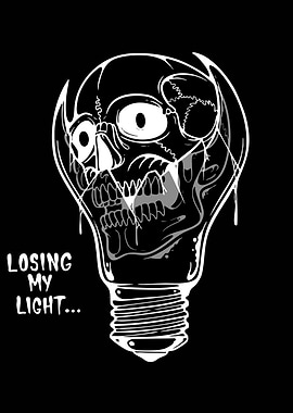 Skull Light Bulb Losing Light