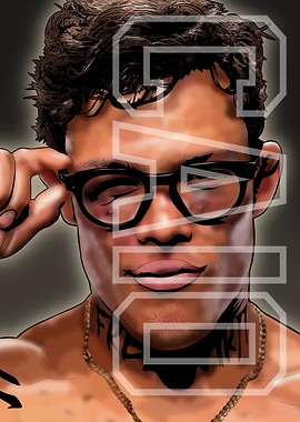 Caio Borralho The Fighting Nerd MMA Artwork