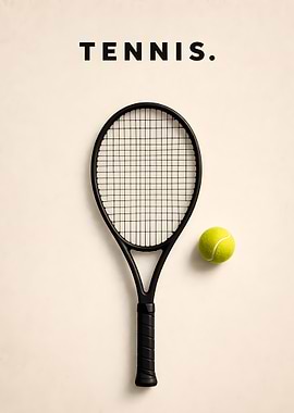 Tennis Racket and Ball