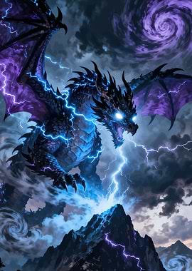 Dragon Unleashing Lightning
