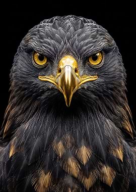 Close-up of a Majestic Eagle's Face