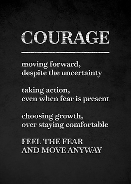 Courage Definition Poster v2