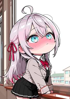 Anime Girl in School Uniform