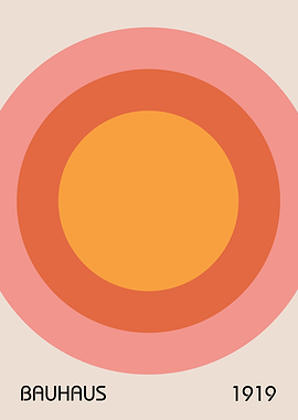 Bauhaus 1919 Concentric Circles