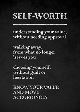 Self-Worth Definition Poster v2