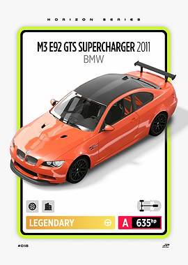 BMW M3 E92 GTS Supercharger 2011 Card