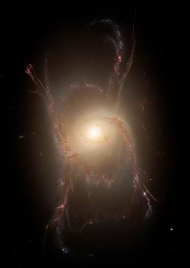 IC 1101 - Giant Elliptical Dust - Interacting Galaxies with Stellar Streams