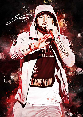 Eminem Performing on Stage