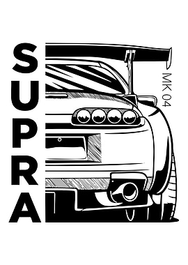 Supra MK4 Car Art