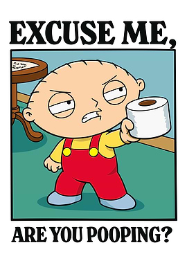 Stewie Griffin Holding Toilet Paper