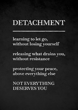 Detachment Quote Poster v2
