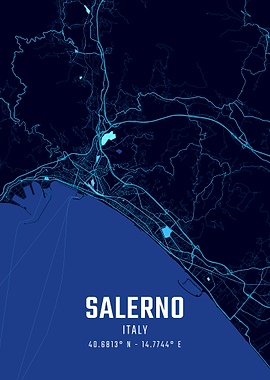Salerno Midnight City Map