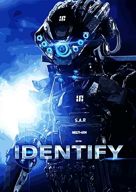 Cyberpunk Robot 'IDENTIFY'