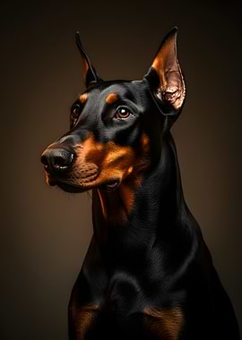 Doberman Pinscher Portrait