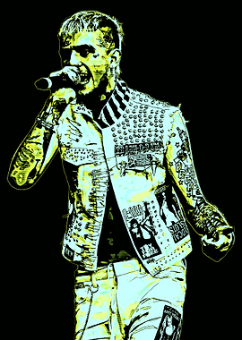 Rapper Lil Peep Performing on Stage