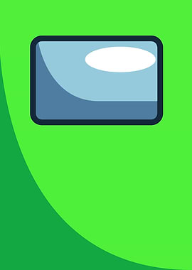 Minimalist Among Us Lime Helmet