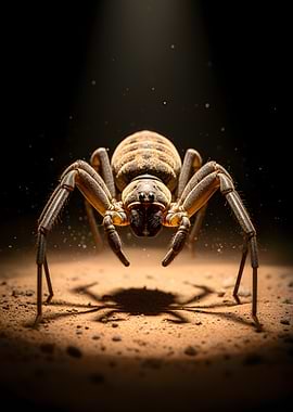 Close-up of a desert spider