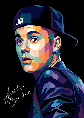 Justin Bieber Pop Art Portrait