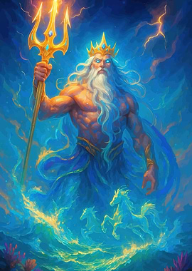 God of the Sea with Trident