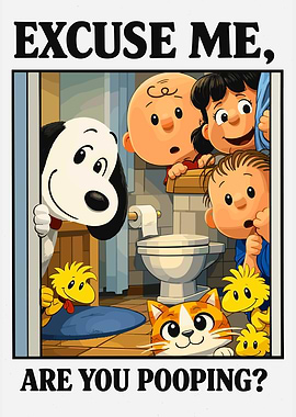 Peanuts Characters Ask 'Are You Pooping?'