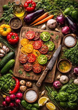 Fresh Vegetables and Herbs