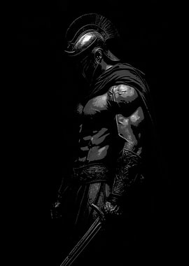 Spartan Warrior with Sword