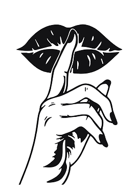 Shushing Lips and Finger