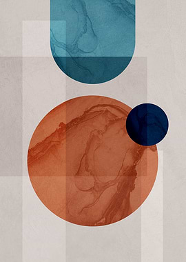 Abstract Geometric Circles and Shapes