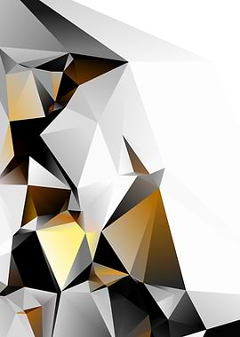 Abstract Geometric Polygonal Art