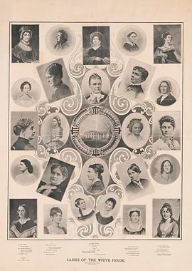 Ladies of the White House Portrait Collage