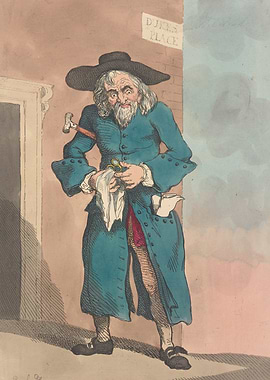 Caricature of an Old Man with Scissors