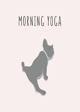 French Bulldog Morning Yoga