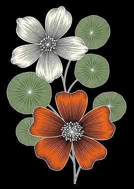Stylized Floral Illustration