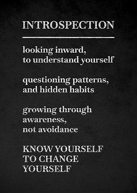 Introspection Chalkboard Art