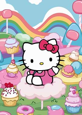 Hello Kitty in a Candy Land
