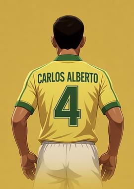 Carlos Alberto Brazil Soccer Jersey