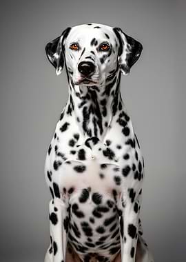 Dalmatian Dog Portrait