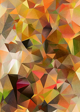 Abstract Geometric Animal Portrait