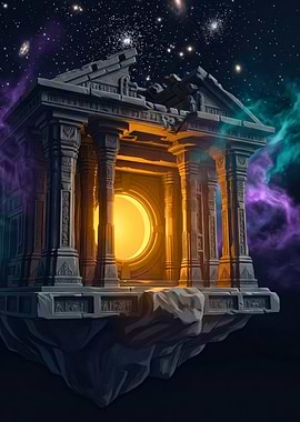 Floating Ancient Temple Portal