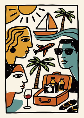 Vacation Vibes Wall Art Print