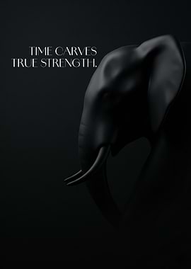 TIME CARVES TRUE STRENGTH.