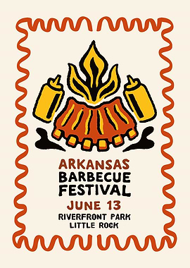 BBQ Festival Poster Wall Art
